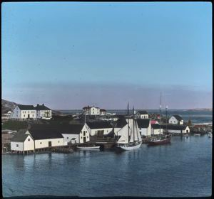 Image: Bowdoin at Dock, Battle Harbor, Labrador